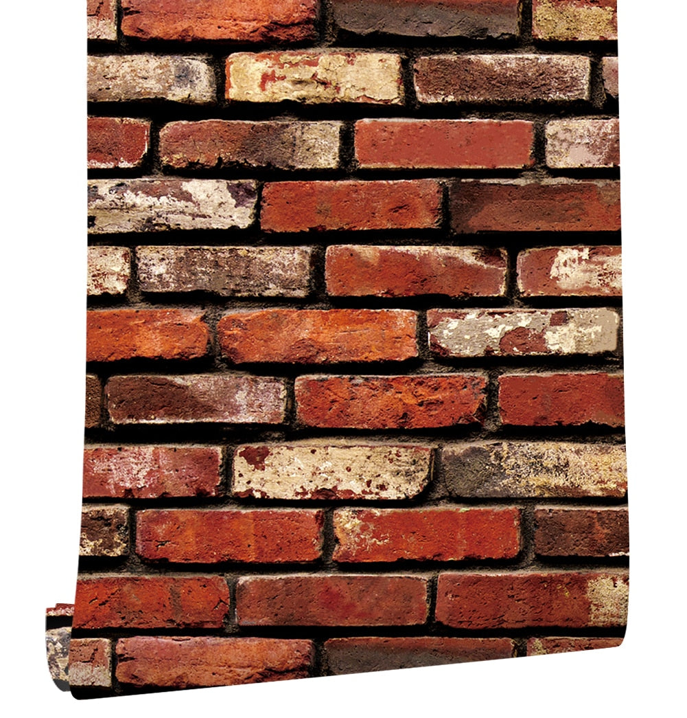 Stones And Bricks Imitation Peel and Stick Wallpaper