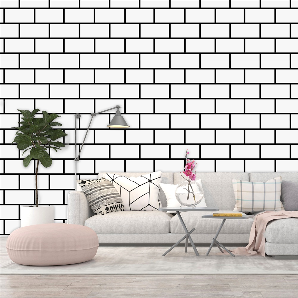 Stones And Bricks Imitation Peel and Stick Wallpaper
