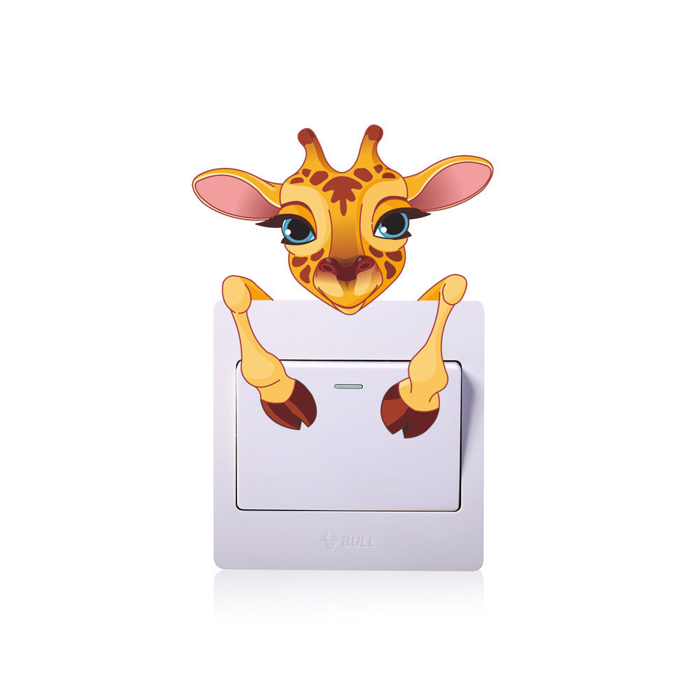 Cartoon Wall Decals Cute Animals Switcher