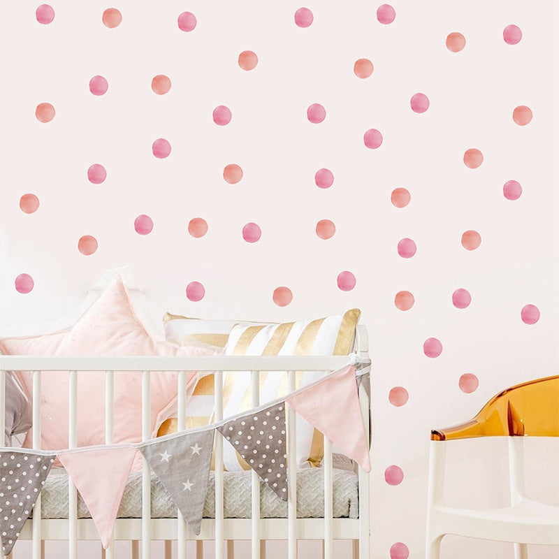 Pattern Wall Decals Pink Polka Dots