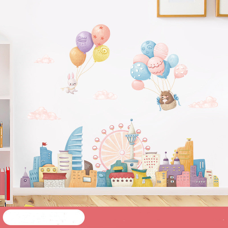 Cartoon Wall Decals Happy Animals