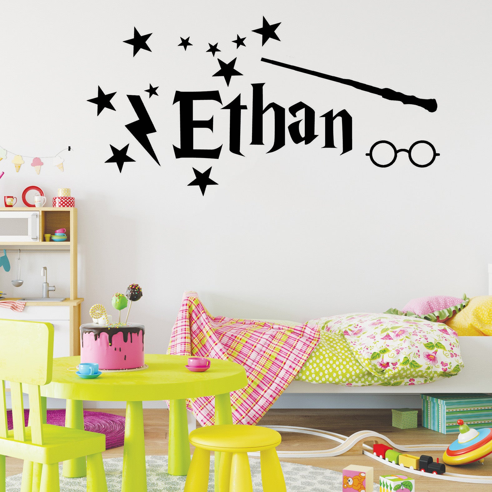 Custom Name Wall Sticker Magic Spell
