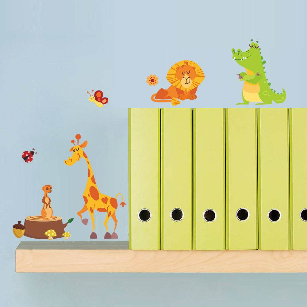 Cartoon Wall Decals Little Animal Friends