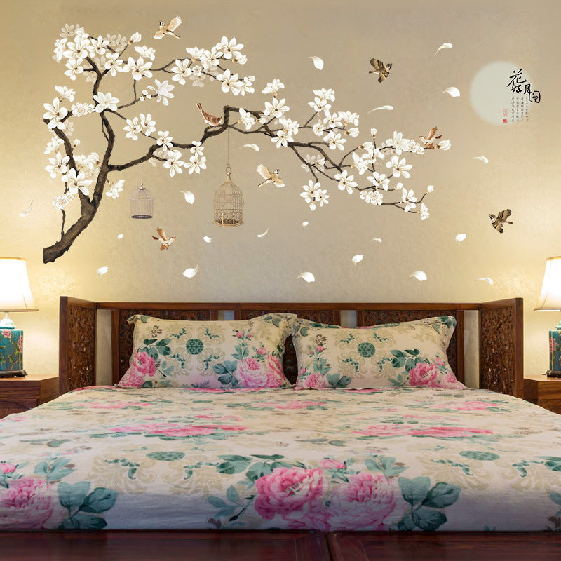 Wall Decal Beautiful White Sakura
