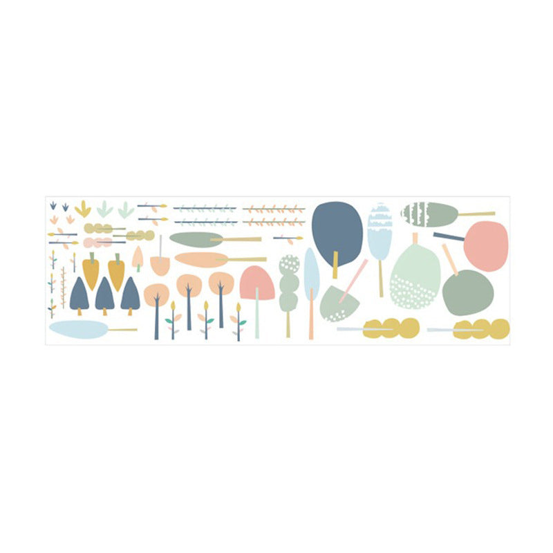 Pattern Wall Decals Colorful Trees