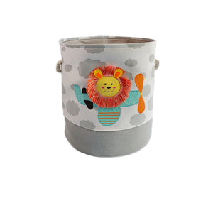 Nursery Hamper Toy Storage Basket Animal Print