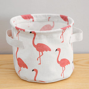 Nursery Storage Basket Flamingo & Bear