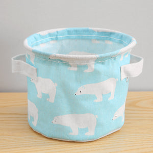 Nursery Storage Basket Flamingo & Bear