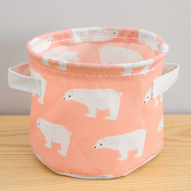 Nursery Storage Basket Flamingo & Bear