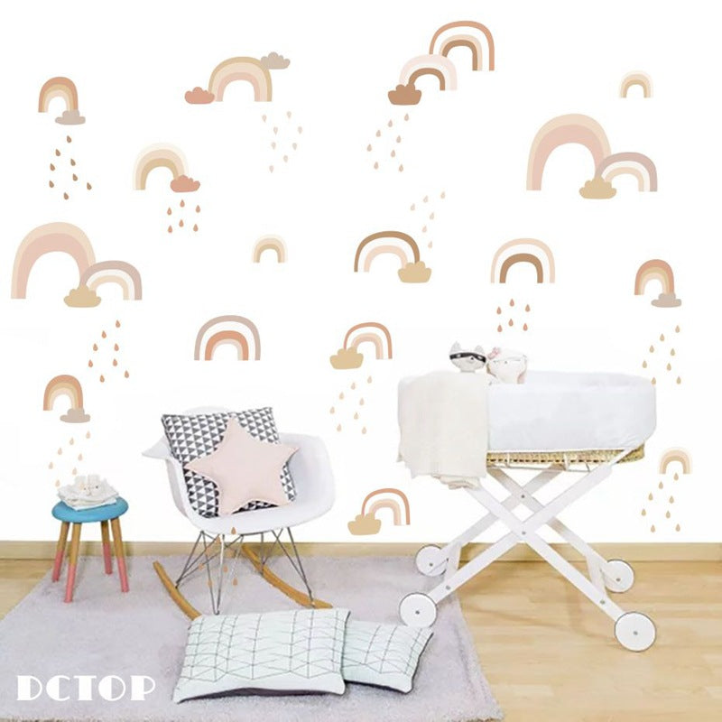 Pattern Wall Decals Cute Rainbows