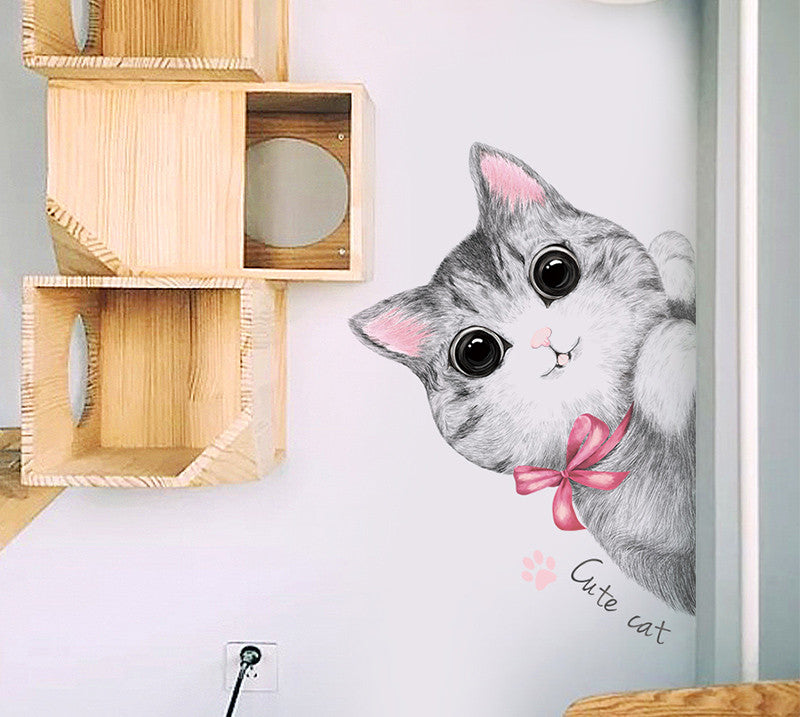 Cartoon Wall Decals Little Cute Cats