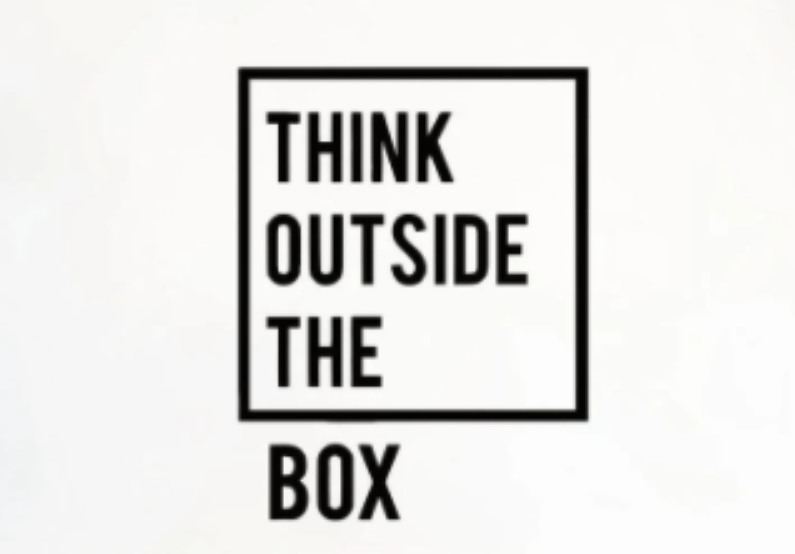 Quote Wall Sticker Think Outside The Box