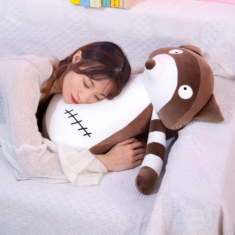 Cuddly hipster stuffed raccoon