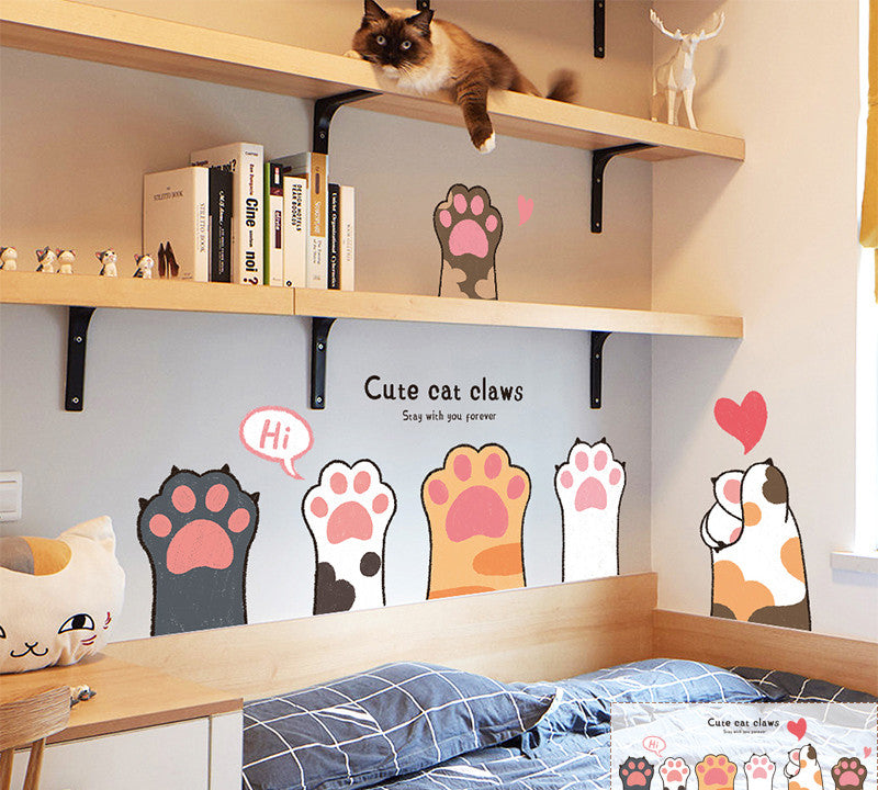 Cartoon Wall Decals Little Cute Cats