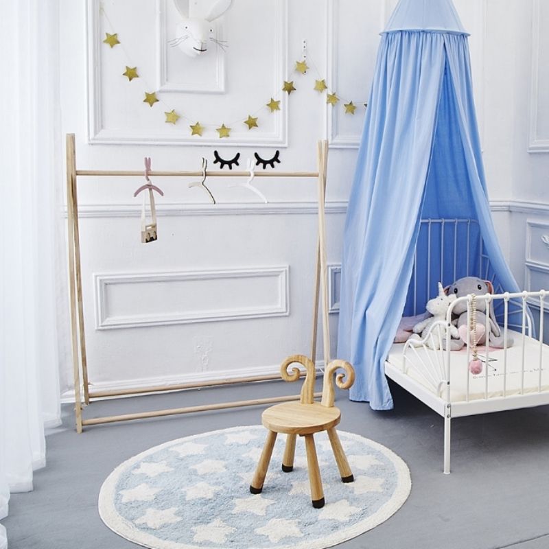 Nordic Area Round Rug Stars