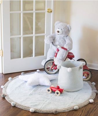 Wool ball laundry Hamper basket