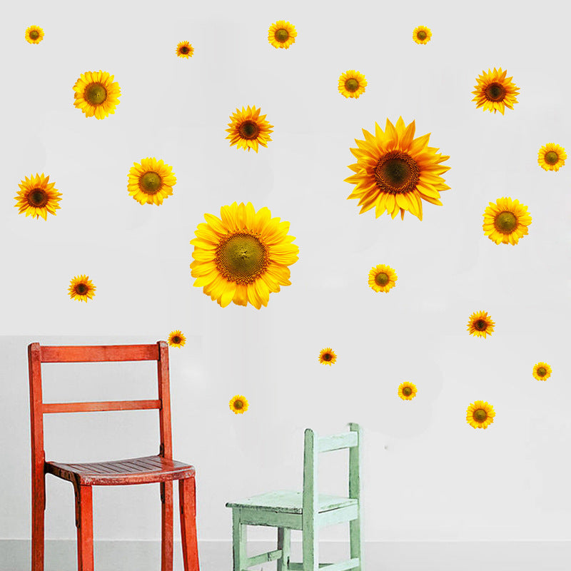 Pattern Wall Decals Sunflowers