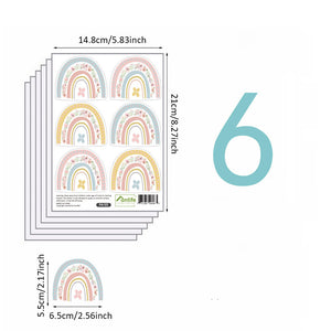 Pattern Wall Decals Nordic Rainbows