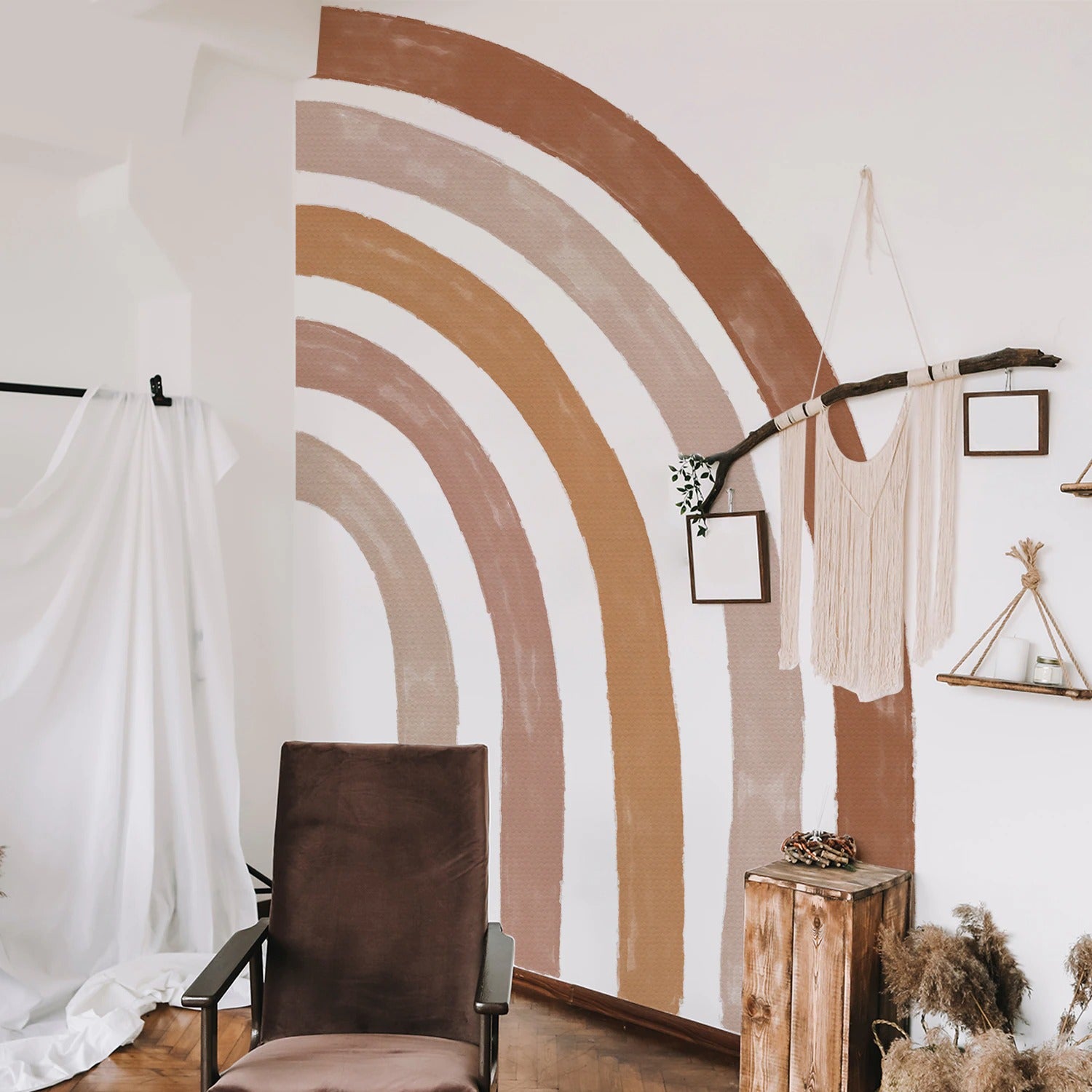 Boho Large Rainbow Wall Decal