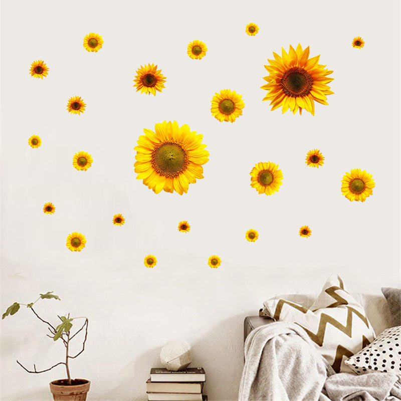 Pattern Wall Decals Sunflowers
