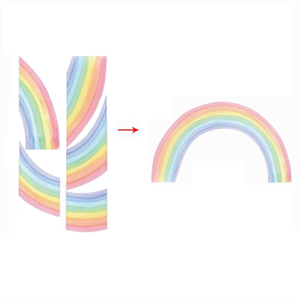 Watercolor Classic Rainbow Wall Decal