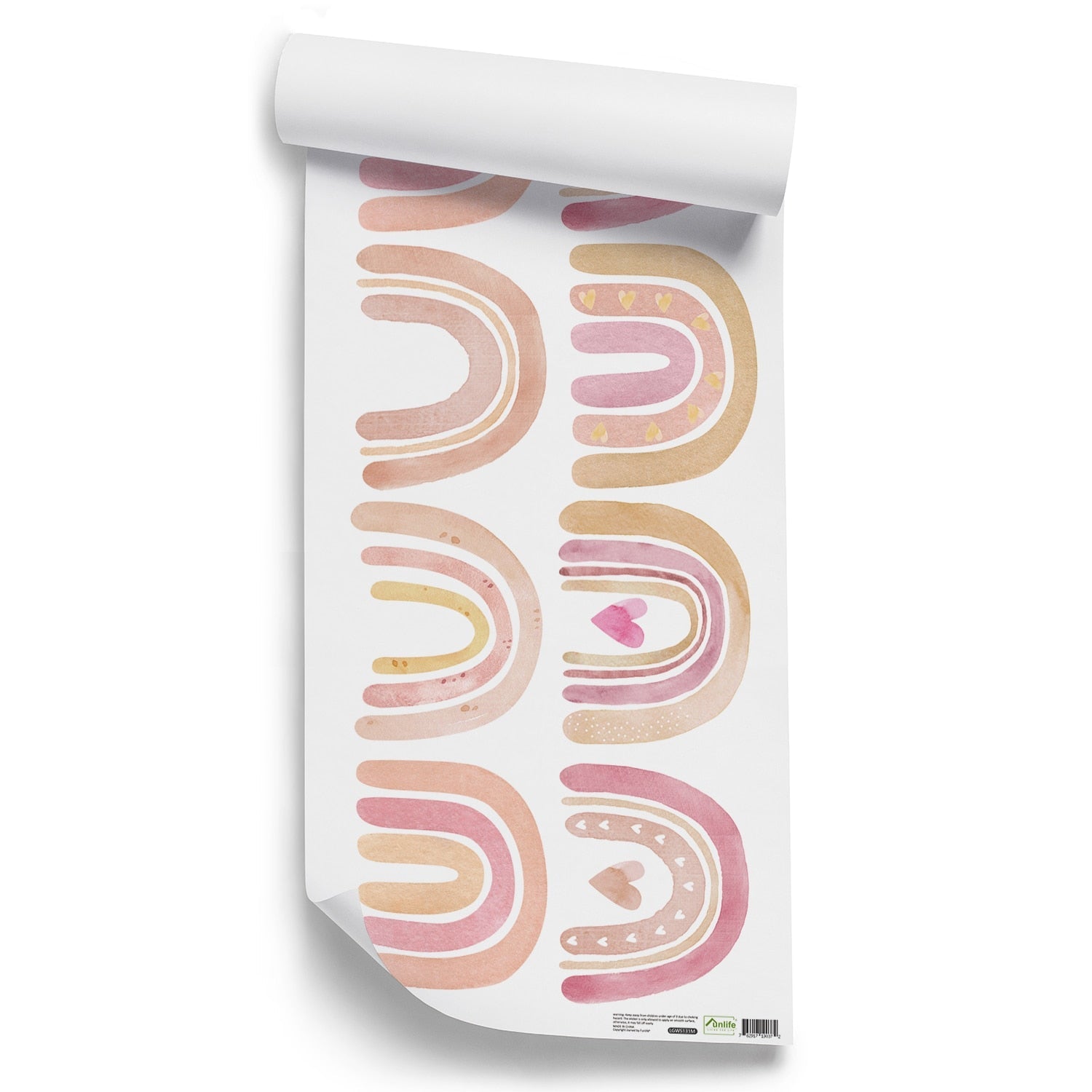 Small Colorful Rainbows Wall Decals