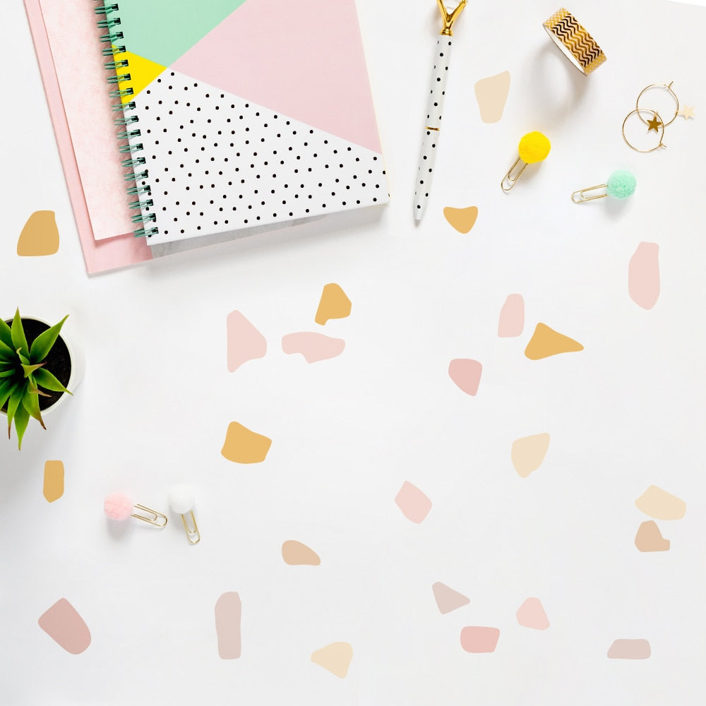 Wall Decals Terrazzo Abstract Pattern