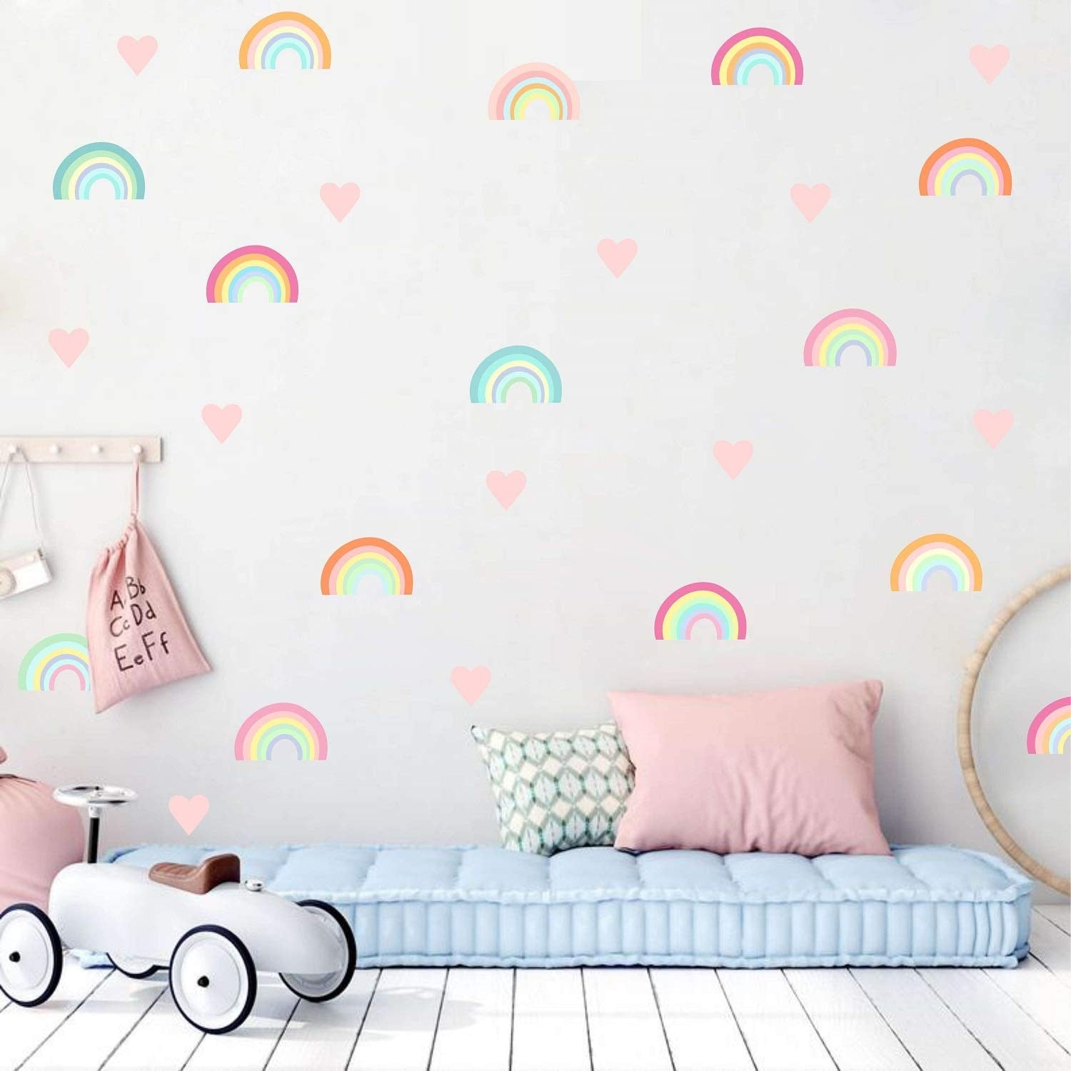 Nursery Wall Decals Colorful Small Rainbow
