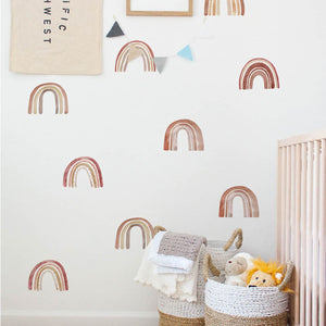 Small Colorful Rainbows Wall Decals