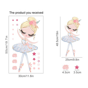 Nursery Wall Decals Swan Girls