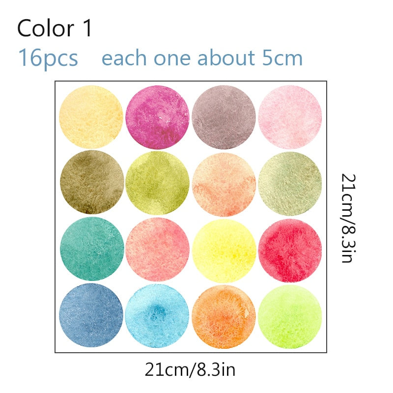 Nursery Wall Decals Watercolor Polk Dots