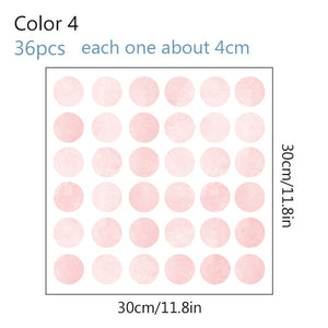 Nursery Wall Decals Watercolor Polk Dots