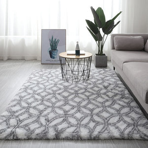 Pattern Fluffy Thick Area Rug