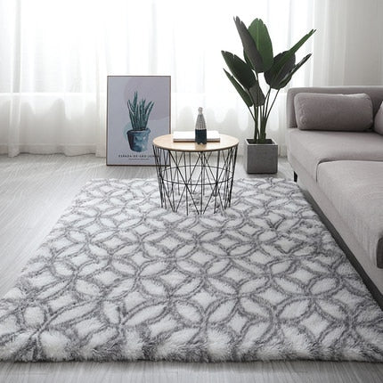 Pattern Fluffy Thick Area Rug