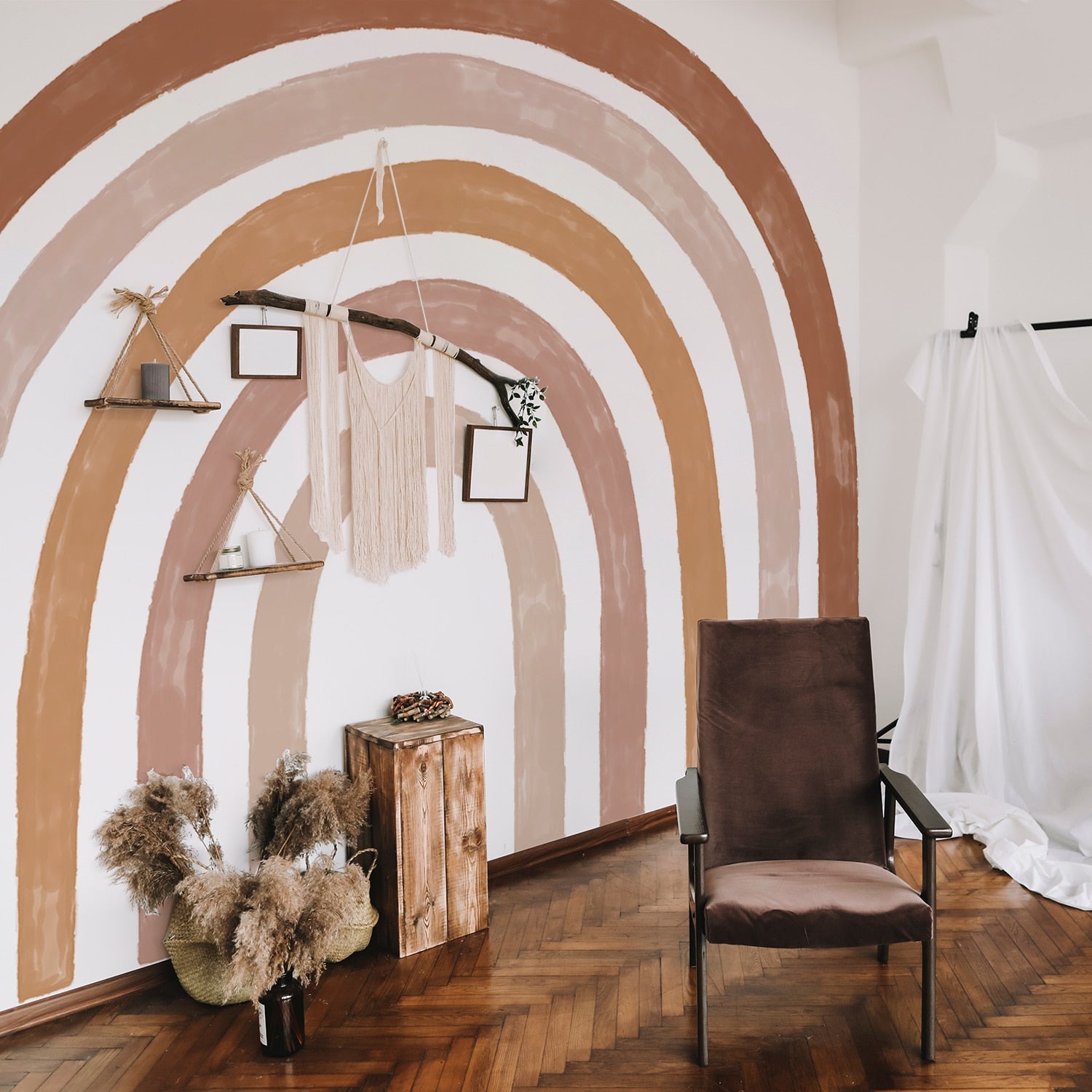 Boho Large Rainbow Wall Decal