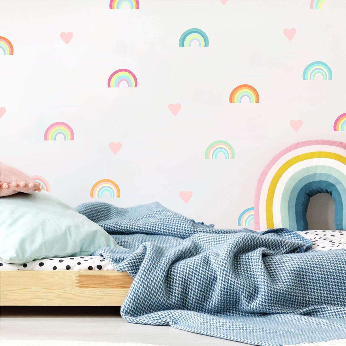 Nursery Wall Decals Colorful Small Rainbow