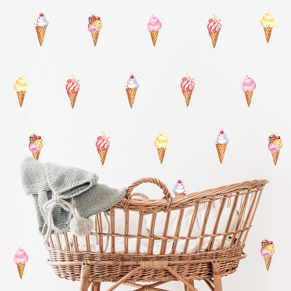 Pattern Wall Decals Ice Creams
