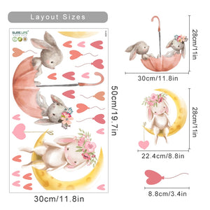 Nursery Wall Decals Cute Bunny