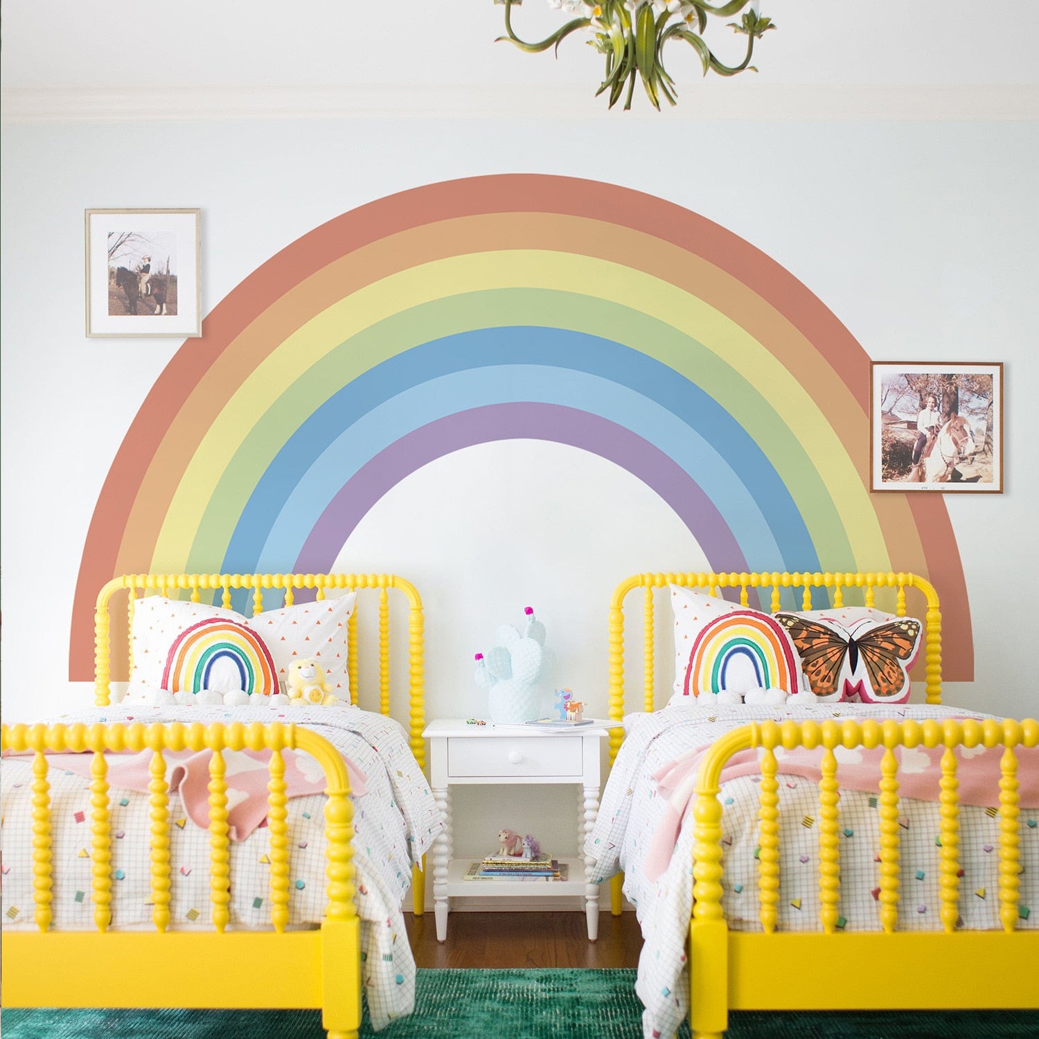Nursery Wall Decal Large Colorful Rainbow