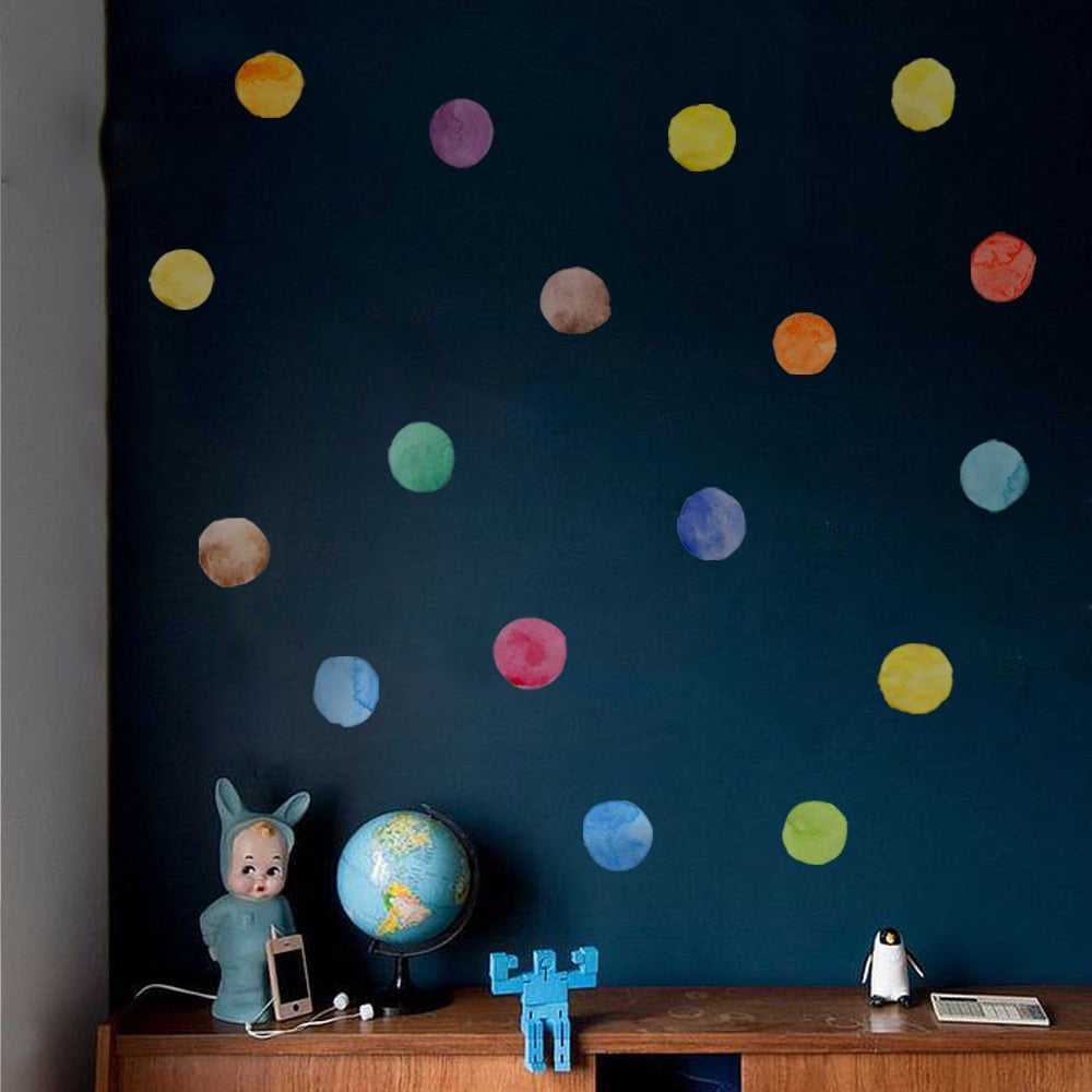 Pattern Wall Decals Polka Dot Styles
