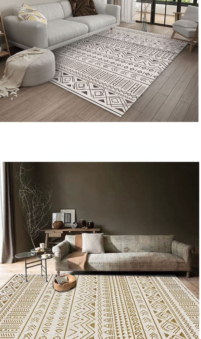 Ribbed Moroccan Soft Area Rug