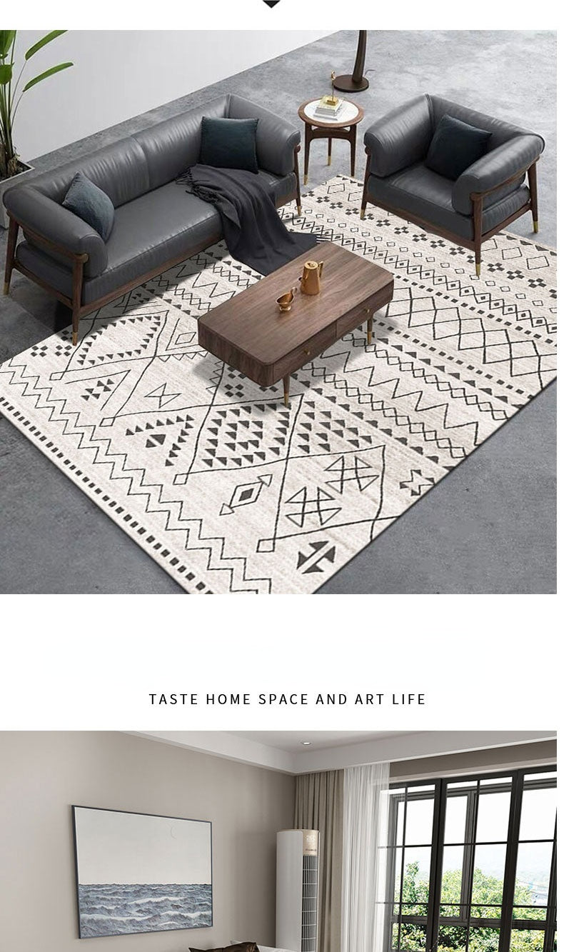 Ribbed Moroccan Soft Area Rug
