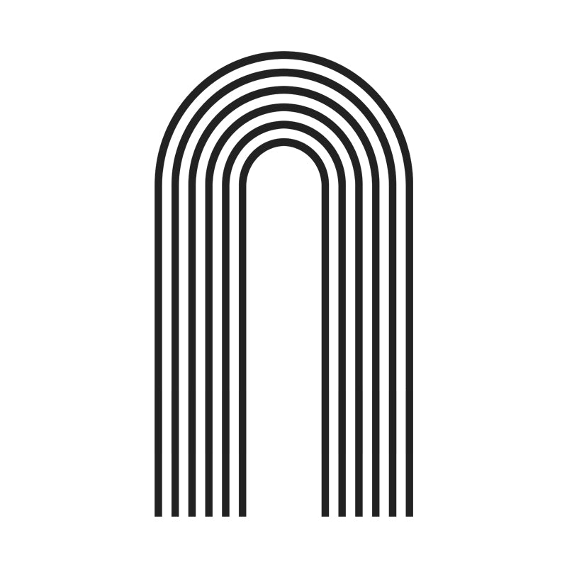 Bohemia Wall Decal Large Arch Rainbow