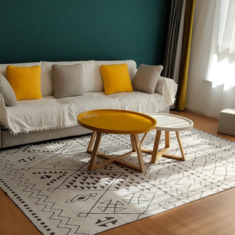 Ribbed Moroccan Soft Area Rug