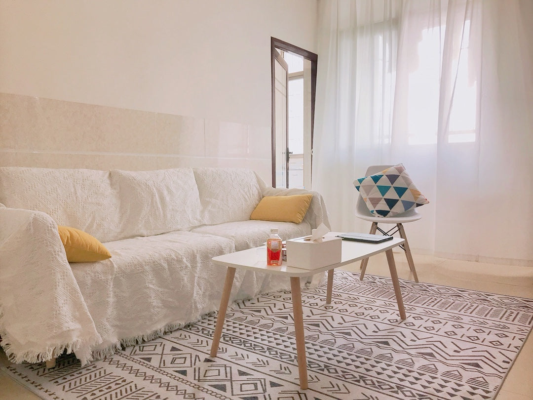 Ribbed Moroccan Soft Area Rug