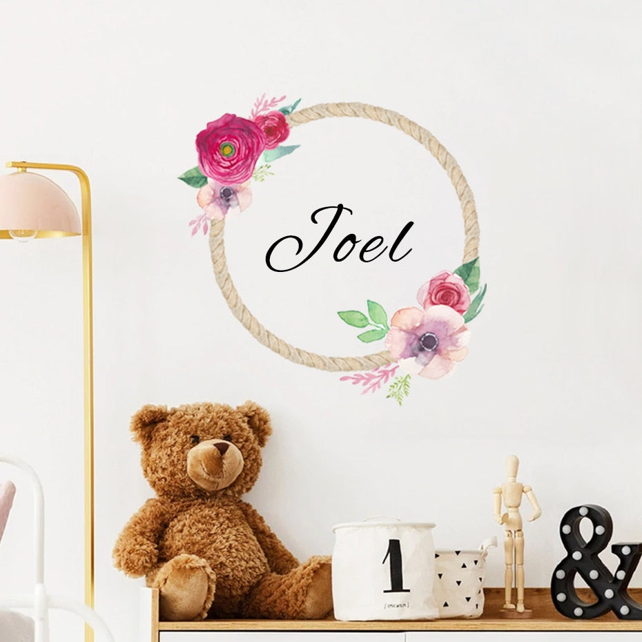 Custom Wall Decal Baby Name Birth Date