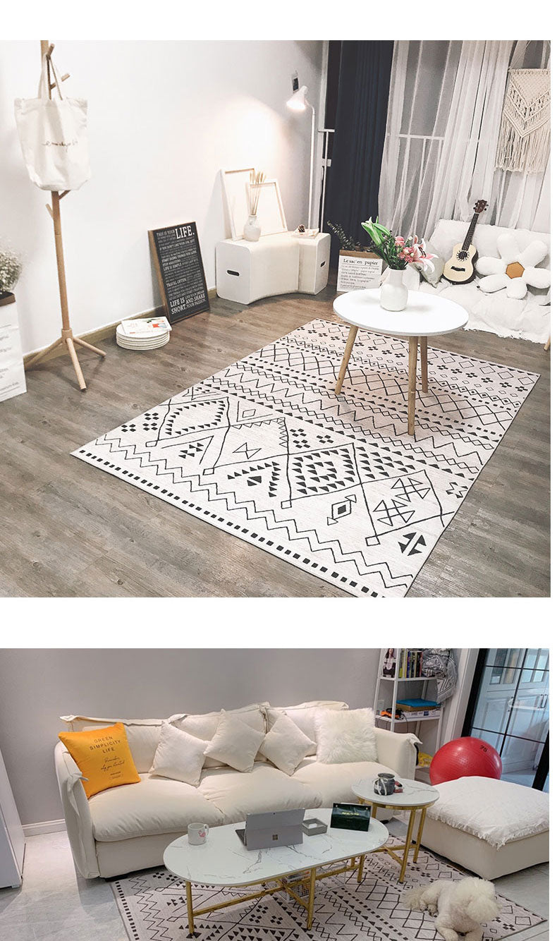 Ribbed Moroccan Soft Area Rug