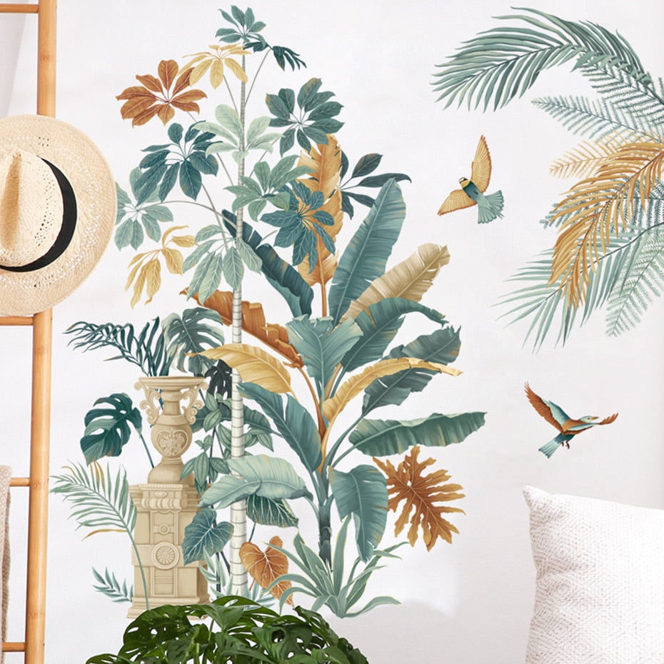 Nursery Wall Decals Green Plants