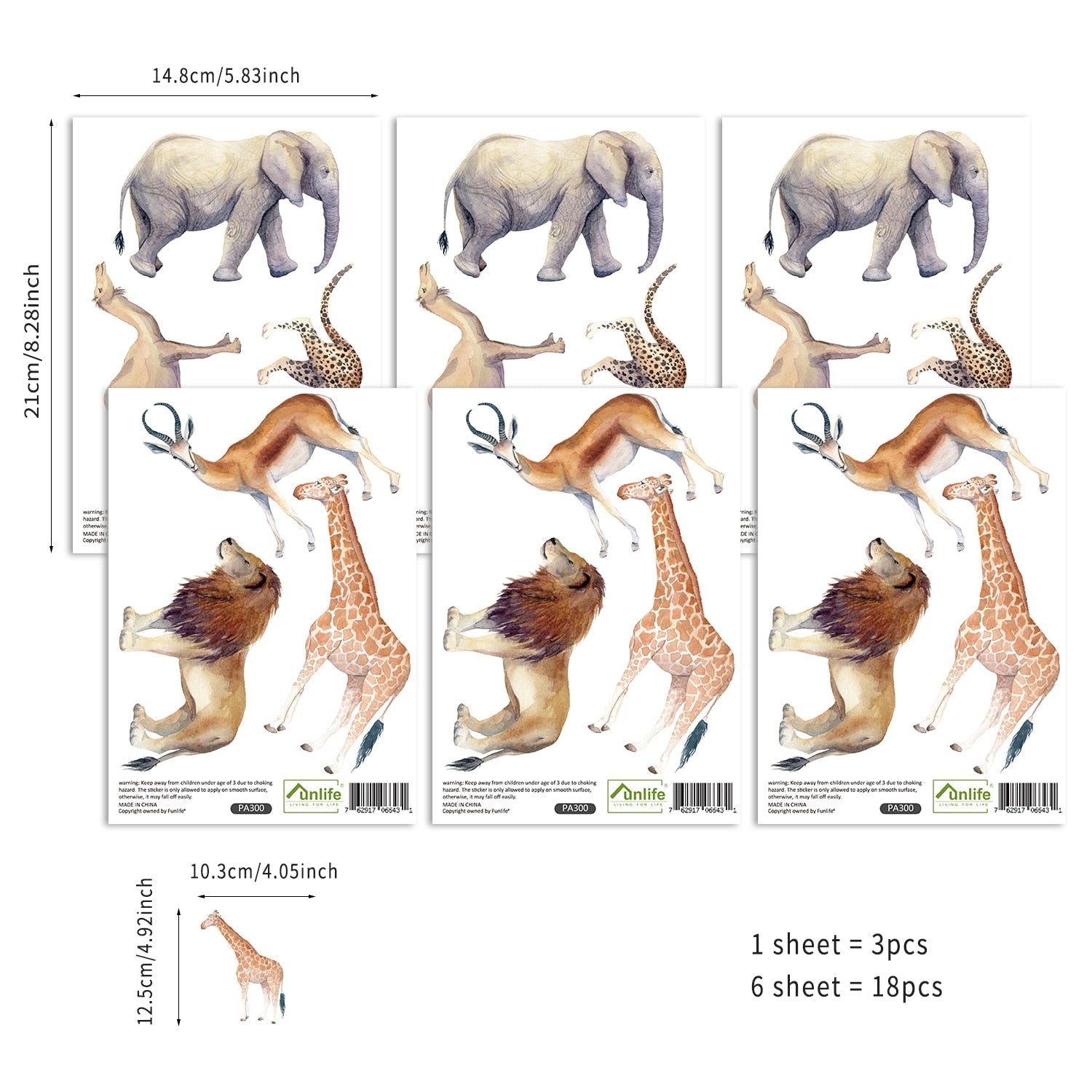 Pattern Wall Decals Boho Animals