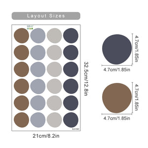Pattern Wall Decal Colorful Polka Dots